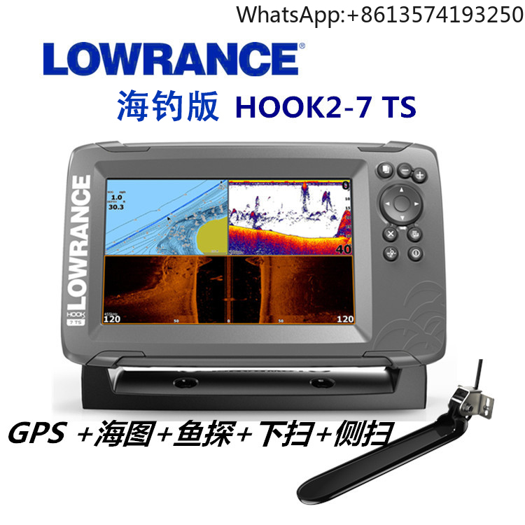 Fishing Depth Finder - ローランスHOOK2-7Xマリンソナー魚群探知機 海釣り ラフフィッシング 高精細 水深測定 リーフ測位