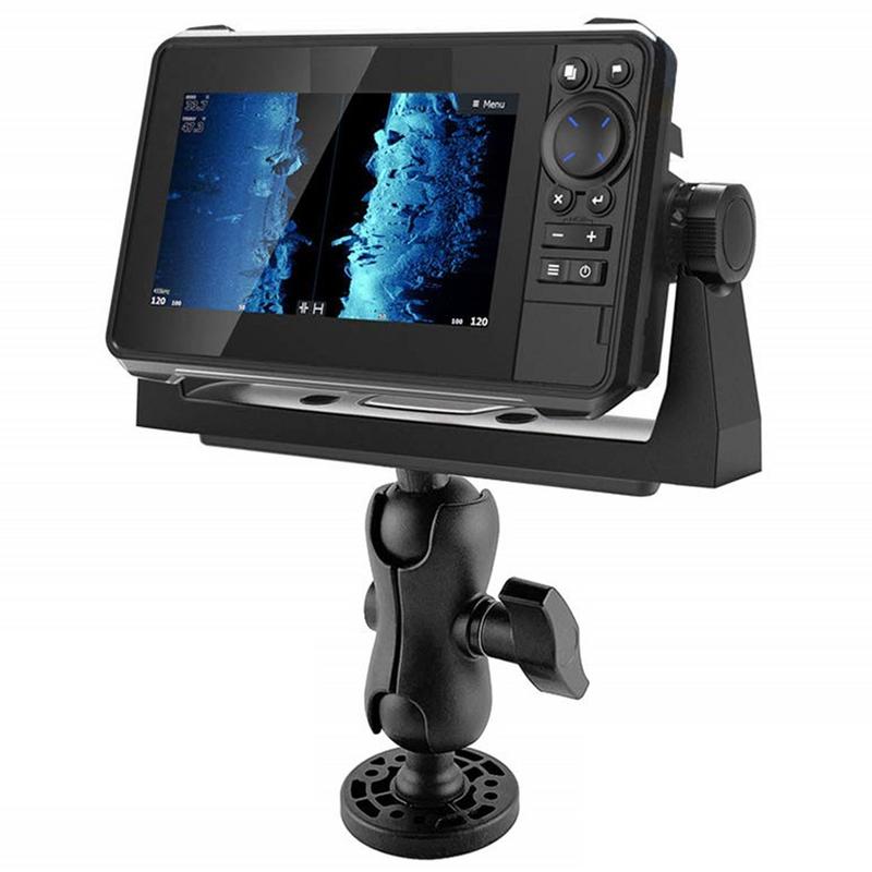 Fish Finder Case - 360度呼吸器付き魚群探知機ブラケット,ユニバーサルトランスデューサー付き,GPSプレートマウント