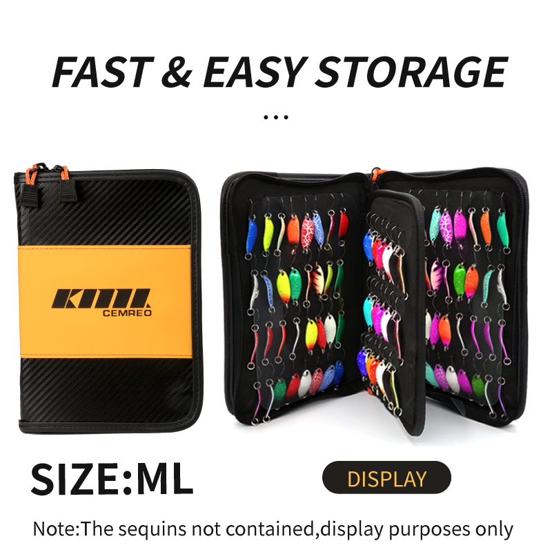 釣り用ルアーバッグ スプーンルアーウォレット 4面開口 大容 - Fish Finder Case のレビューと価格