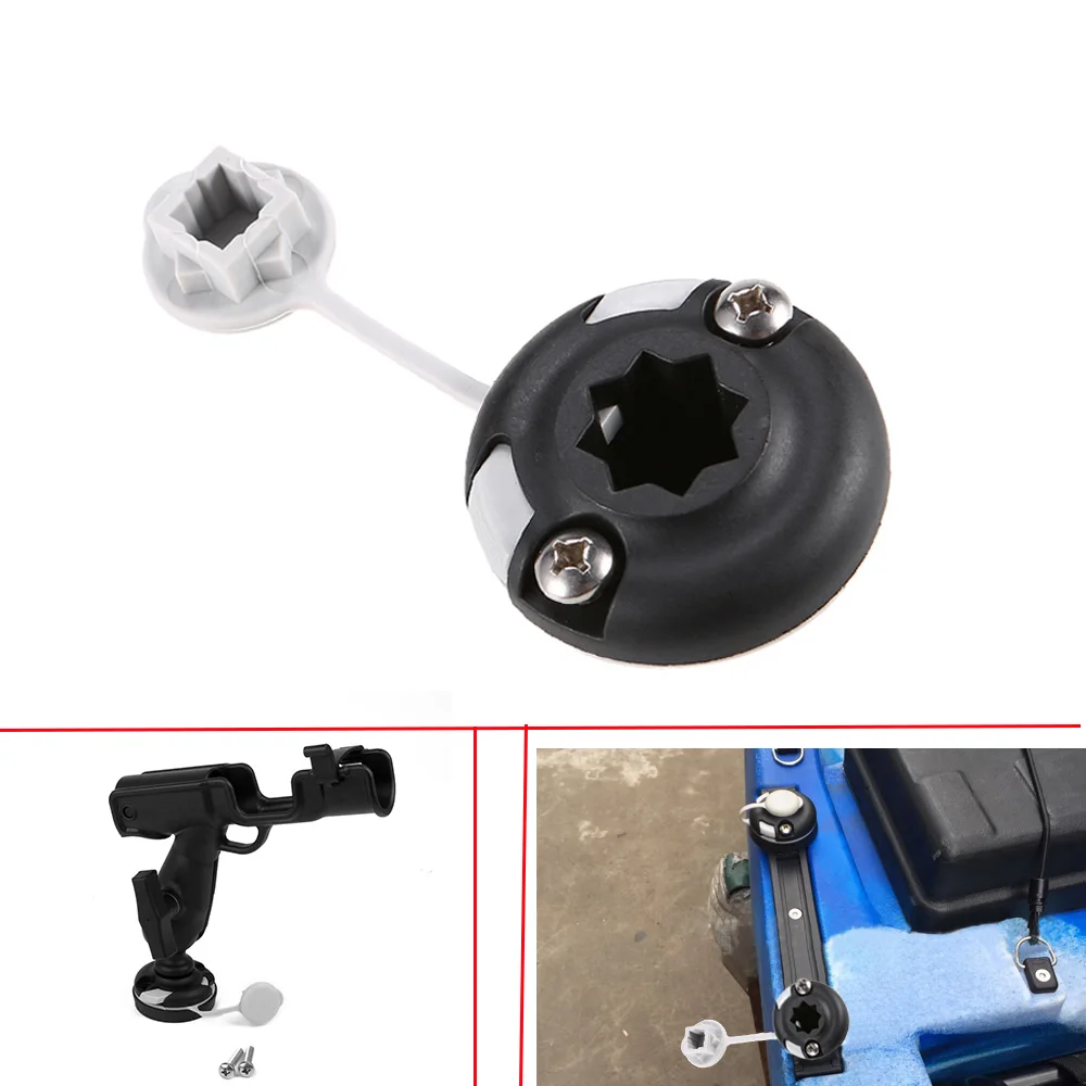 耐久性のあるナイロンカヌーカヤックスターマウントベースインフ - Fish Finder Mount のレビューと価格