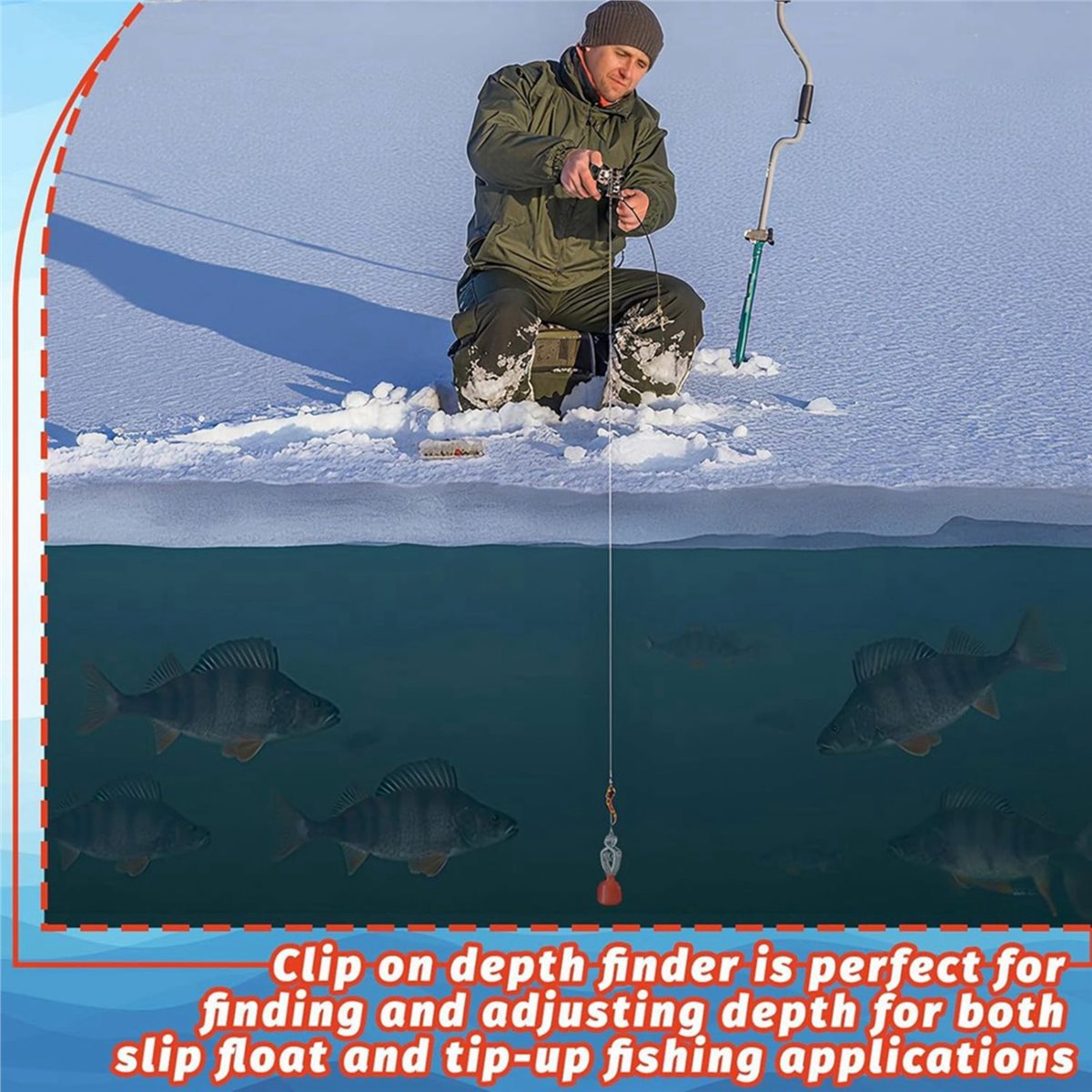 618メガセール4パック深度計 氷上釣り用ポータブル深度計  - Fishing Depth Finder のレビューと価格