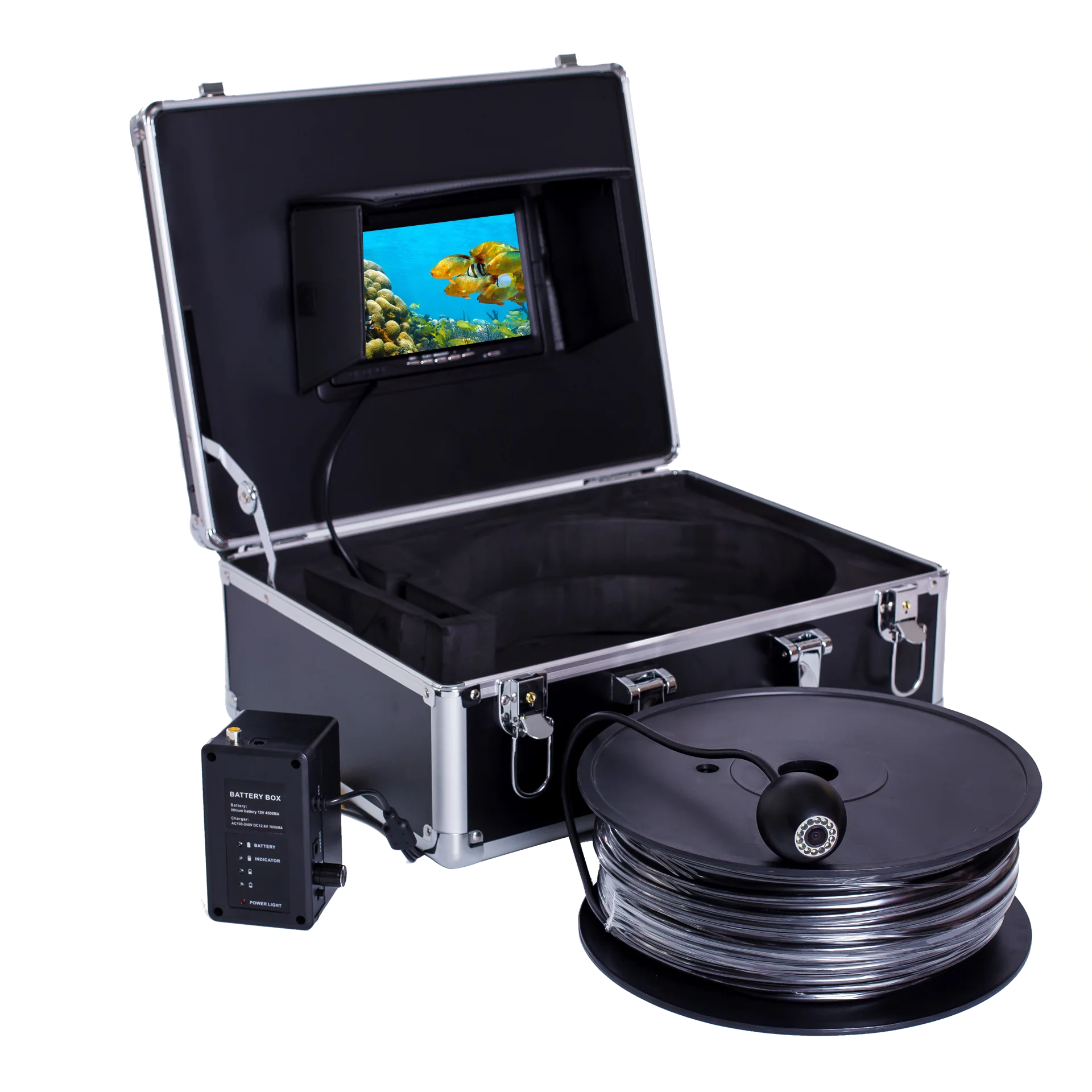 20mケーブル 7インチ 1000TVL HD防水水中釣りカ - Underwater Camera のレビューと価格