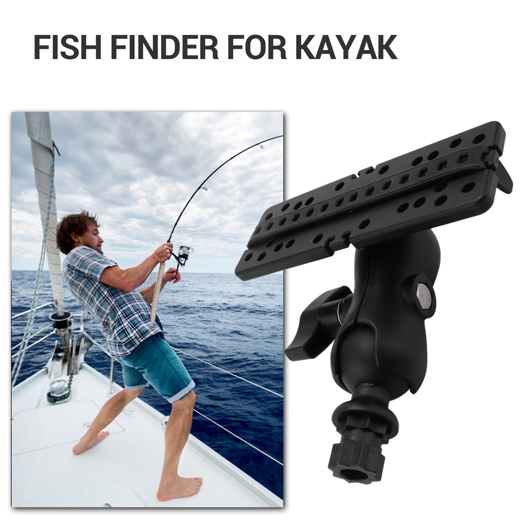 NALFI製ボールマウント（魚群探知機対応、汎用マウントプレ - Fish Finder Mount のレビューと価格