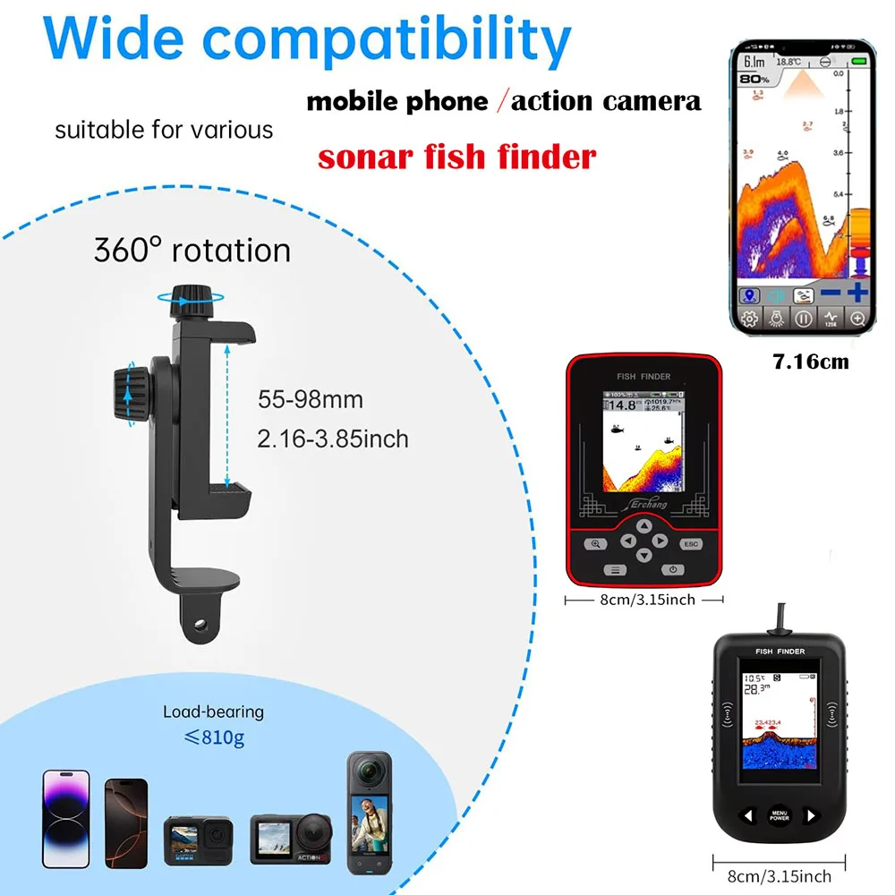 チェストマウント魚群探知機ホルダーチェストストラップポータブ - Fish Finder Mount のレビューと価格